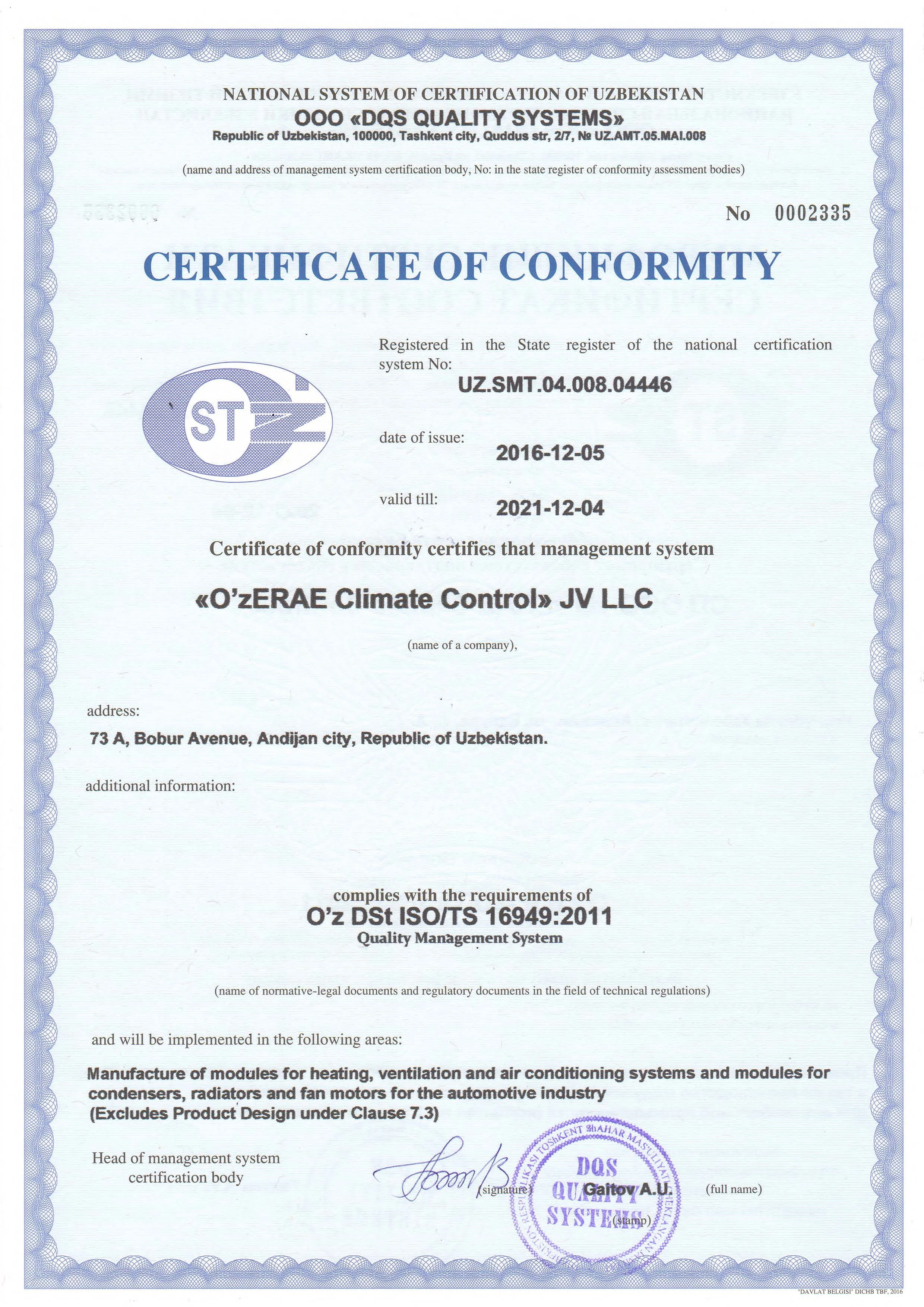 ISO 9001 2009
