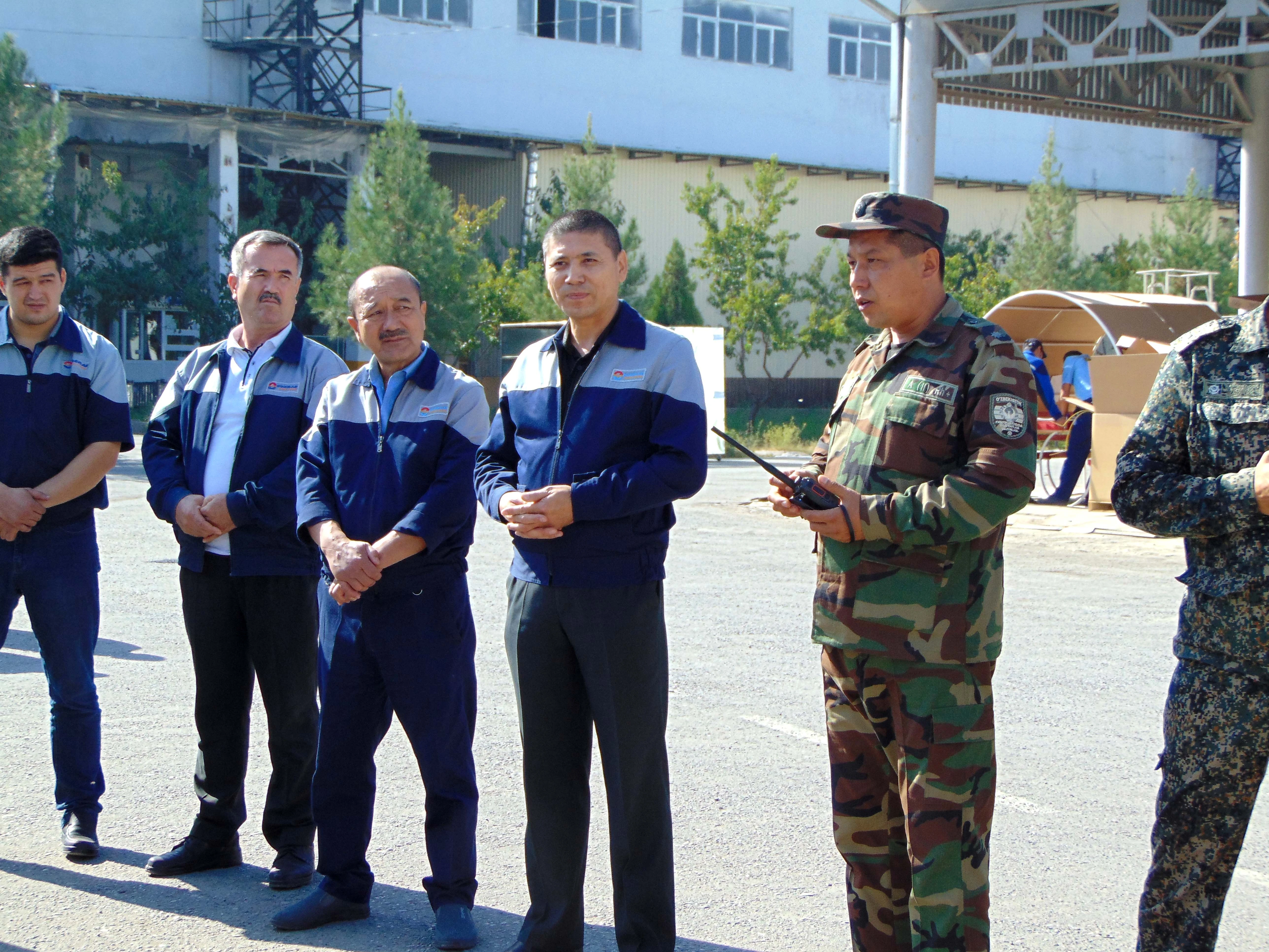 SCHEDULED FIRE SAFETY EXERCISES WERE HELD AT THE O'ZERA CLIMATE CONTROL PLANT.